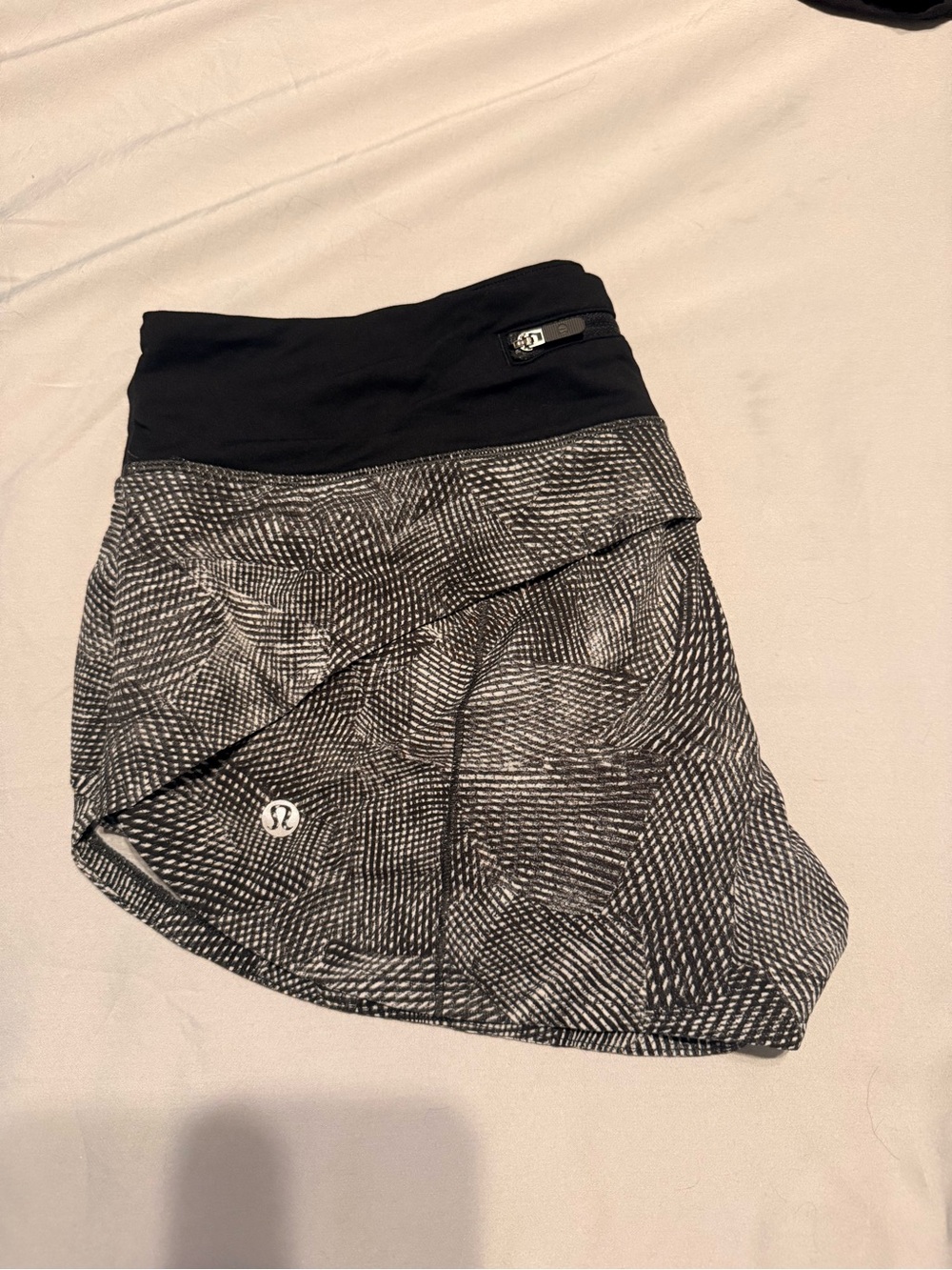 lululemon athletica Black & White Patterned shorts